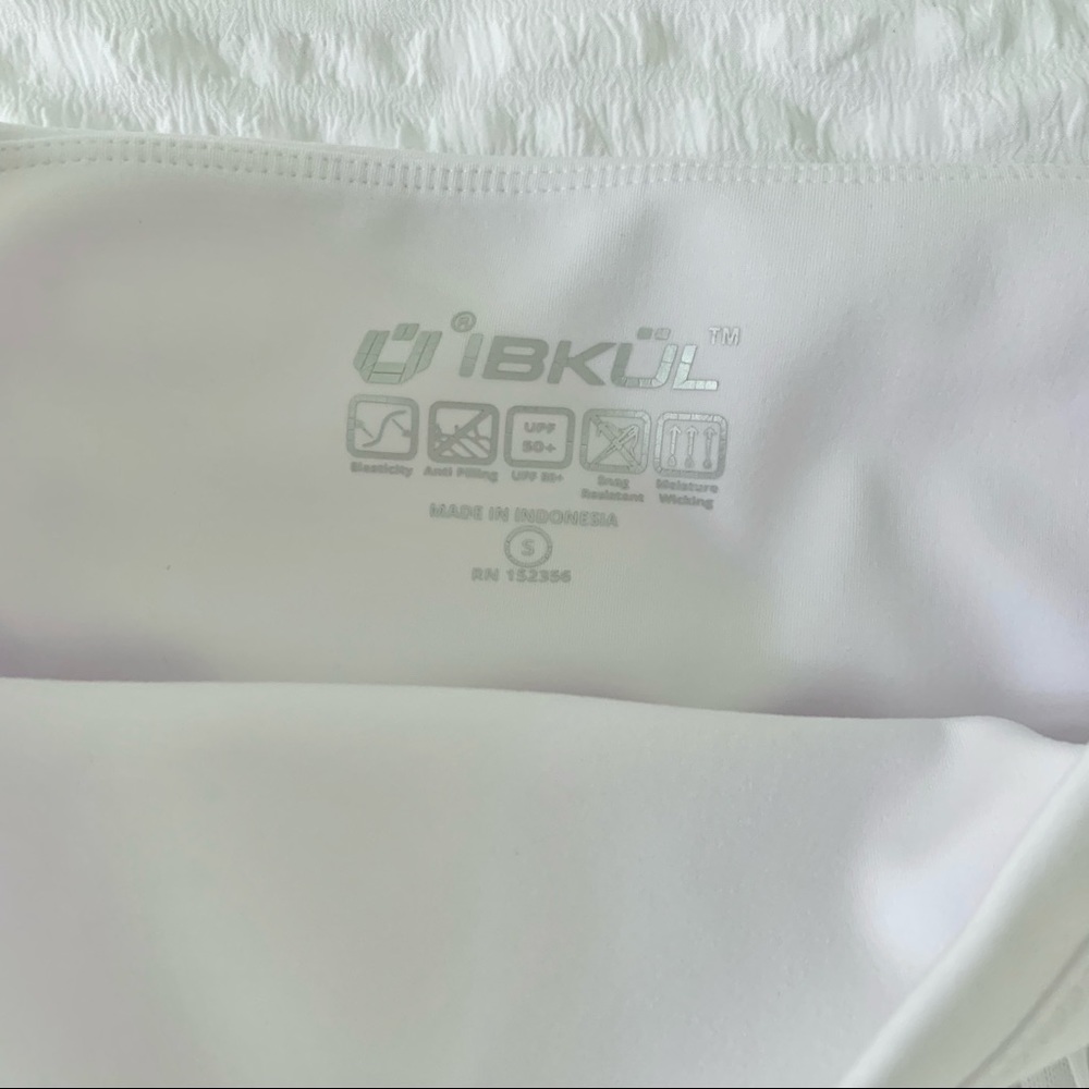 New Ibkul White Tennis Skirt Skort UPF 50 - Picture 3 of 8